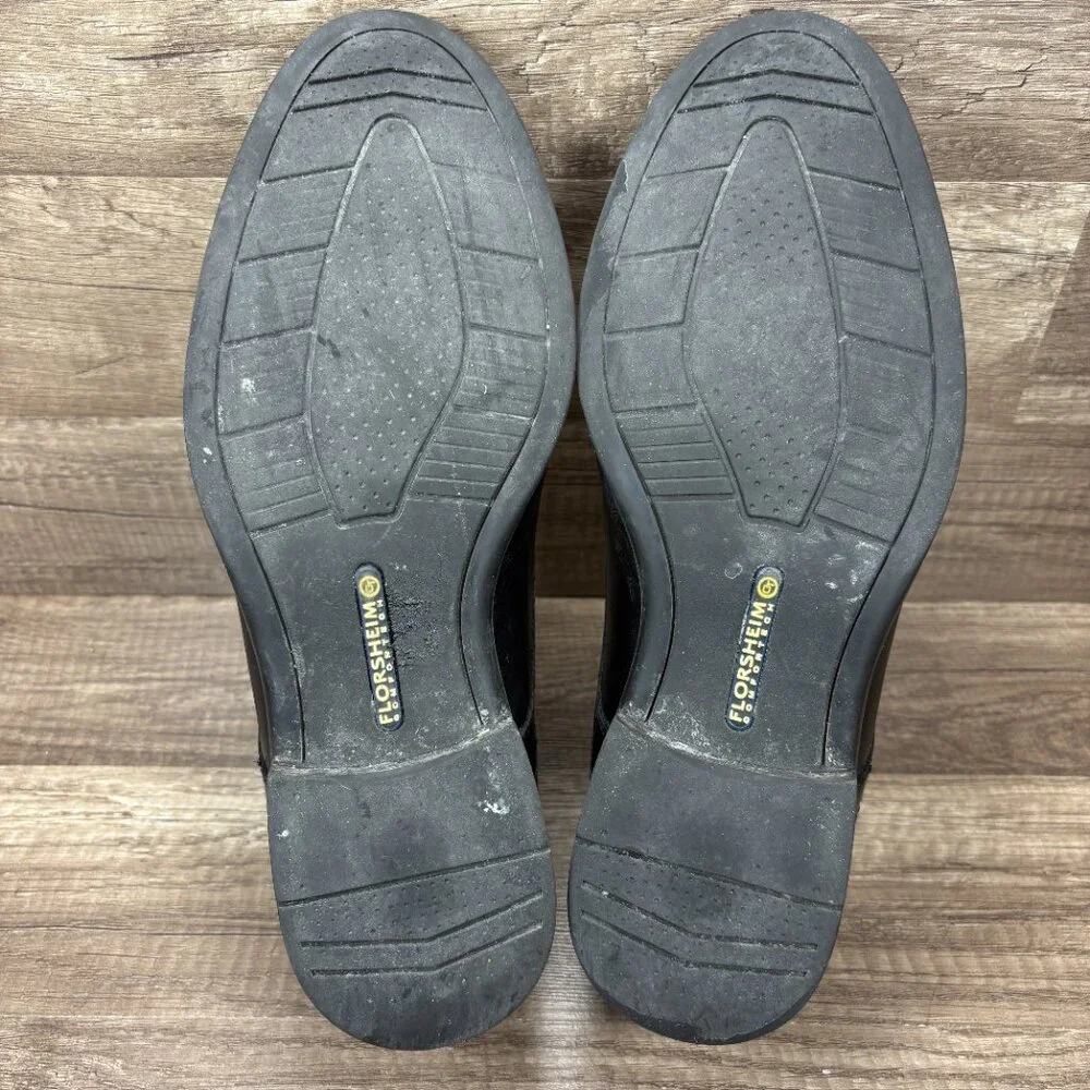 Florsheim Cap Toe Oxford Leather Black Mens US Size 10 11827-001 Shoes